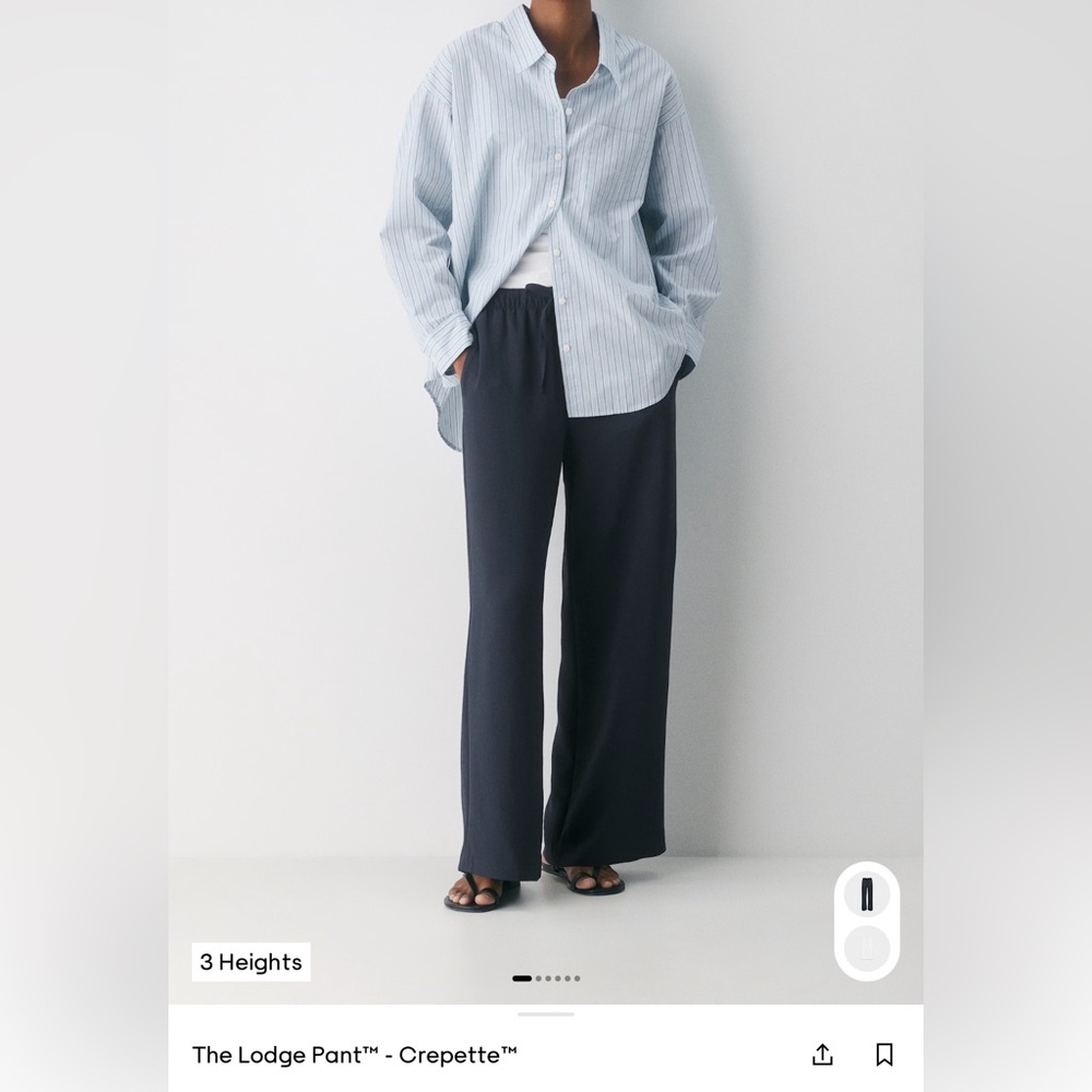 Aritzia Wilfred The Lodge Pant in Dark Night Navy